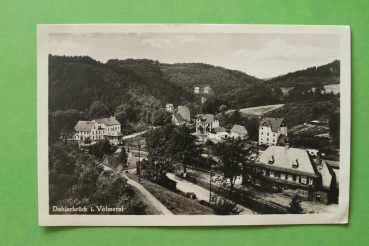 Postcard PC Dahlerbrueck 1931 Volmetal railway station streets Town architecture NRW